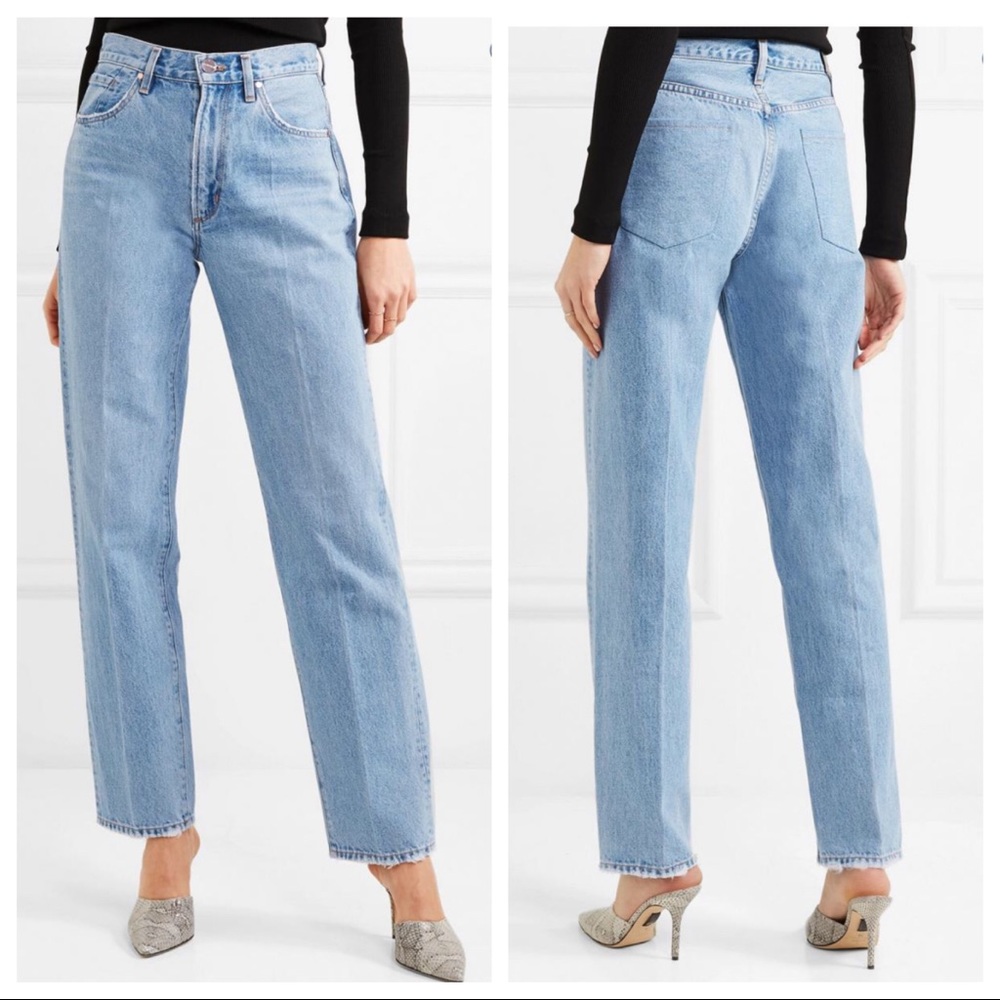 Goldsign Classic Fit High Rise Straight Leg Jean